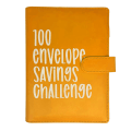 Miniatyrbild 1 av 8: 100 kuvert Pengar att spara utmaningar Notebook Budget Pärm Bok Pengaplaneringsspel för Auldts Kids Deep Yellow