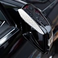 Pikkukuva 3 / 5: 2kpl tekojalokivi auton taustapeili sateen kulmakarva vedenpitävä auton sivutaustapeili aurinkosuoja Varjostin sadesuoja Autotarvikkeet| | 1pair Black