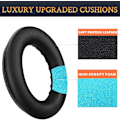 Miniatyrbild 4 av 5: Öronkuddar Byte av kuddar för Bose Quietcomfort 45-qc45 Over-ear hörlurar, öronkuddar med mjukare proteinläder, brusisolering Memory Foam-