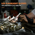 Miniatyrbillede 4 af 5: Led lommelygte vandtætte handsker | Fingerløse lommelygtehandsker - udendørs handsker Right and left glove