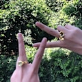 Miniatyrbillede 5 af 5: 2 stk. Spongebob Bff-ringe til 2 bedste venner Søde anime-ringe til teenagepiger Matchende ringe Justerbar æstetisk smykker