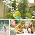 Miniatyrbillede 9 af 9: Elektrisk boblestave Machine Bubble Maker Automatisk blæser udendørs legetøj til børn Green