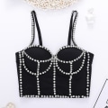 Pikkukuva 3 / 5: Hienot naisten rintaliivit Push Up Bustier Crop Top Naisten Korsetti Tank Liivi