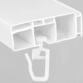 Miniatyrbild 5 av 5: 200-pack gardinglidare med 8,3 mm huvud vikbara glider gardin skena spår glider krokar för Curtai Y