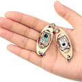 Miniatyrbillede 3 af 5: 10 stk Led Fiskelokker Fiskeskeer Undervands Flasher Bas Hellefly Flasher Trolling Deep Drop Golden