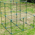 Miniatyrbillede 2 af 5: 10 stk. drivhusrammeforbindelser plantestave havearbejde rammebygningsforbindelser 11mm plast 3 /4 vejs hjørne A