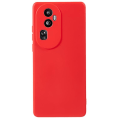 Miniatyrbillede 1 af 5: Til Oppo Reno10 5G gummibelagt TPU-telefontaske Candy Color Fiberforing Anti-drop cover Red