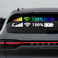 Pikkukuva 2 / 5: Auton tuulilasien koristetarrat 5g Matkapuhelimen Wi-Fi-signaali Vinyyli Tarrat Auton Moottoripyörän Heijastavat Tarrat Autotarvikkeet| | Colorful 02 25x3cm