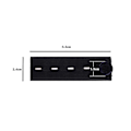 Miniatyrbild 3 av 5: Elastisk knapp midjeförlängare Byxor Jeans Expander midjebandsknapp Black 5PCS