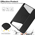 Miniatyrbillede 5 af 5: Tablettaske til Samsung Galaxy Tab A9+, med Bluetooth-tastatur Roterende Stand Pu+acrylcover Black