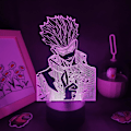 Miniatyrbillede 2 af 5: 3d Illusion Led Natlys Jujutsu Kaisen Anime Figur Gojo Satoru Farverig Soveværelsesbord Dekoration Manga Fødselsdagsgave Pxjd