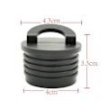 Miniatyrbillede 5 af 5: Bådprop, 4 stykker Kajakpropper Bådkano Kajak Gummiprop Afløbshuller Propper Sort 40mm