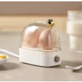 Miniatyrbild 1 av 3: Mini Snabb äggkokare Multifunktionell enkel frukost Elektrisk äggkokare Liten äggkokare White