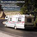 Pikkukuva 3 / 5: RV- asuntoauton yleinen runko-tarra DIY-tarra koristelu perävaunulle Red  Gray