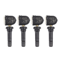 Miniatyrbild 2 av 5: 4st 13506028 433MHz TPMS Däcktryckssensor Däcktrycksventil för Opel Adam Ampera 13598773 Black Silver