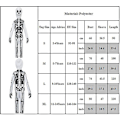 Pikkukuva 5 / 5: Lapset Pojat Tytöt Halloween Skeleton Cosplay-asu Body Cover Set Käsineet Naamio S