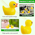 Miniatyrbillede 3 af 5: Mini Gule Ænder Ænder Tiny Duckies Have Landskab Akvarium Dukkehus Potteplanter Dekoration 100 Pcs