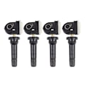 Miniatyrbillede 1 af 5: 4 stk 13506028 433MHz TPMS Dæktrykssensor Dæktryksventil til Opel Adam Ampera 13598773 Black Silver