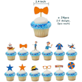 Pikkukuva 3 / 3: Syntymäpäiväjuhlatarvikkeet 68 kpl set , sis. 1 kpl Blippi Happy Birthday Bannerin, 24 kpl lateksiilmapalloja, 24 kpl kuppikakkupäällyksiä, 1 kpl kakkupäällystä
