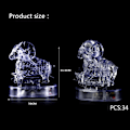 Miniatyrbilde 3 av 3: 3D Crystal Puzzle Jig-saw Clear Twelve 12 Constellation Astrolog Flash LED-lys