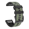 Miniatyrbillede 1 af 5: Rem til Garmin Fenix ​​6x, lettilpasning af bløde silikonebånd Udskiftning til Fenix ​​7x/fenix 6x Pro/fenix 5x/fenix 5x Plus/descent Mk2 Army Green Black