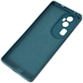Miniatyrbild 5 av 5: För Oppo Reno10 5G Gummerat TPU- phone case Candy Color Fiberfoder Anti- cover Army Green