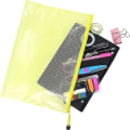 Miniatyrbilde 5 av 5: 16 stykker dokumentpose mesh poser sett Din A4 glidelås poser Plast zip poser Gift_b