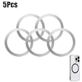 Pikkukuva 2 / 5: 5kpl Universal Magsafe Langattomaan Magsafe Laturiin Rautalevy Tarra Magneetti Autopuhelinteline Tarvikkeet| | Silver