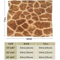 Miniatyrbillede 3 af 5: Plys flanneltæpper - Giraffe tekstur fleece tæppe - Ultra Softffy Dyne Til Soveværelse Sofa Indretning Alle årstider 80x60in 200x150cm