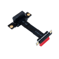 Miniatyrbillede 3 af 4: Pcie X1 Riser Kabel Dual Right Pcie 3.0 X1 Til X1 forlængerkabel 8gbps Pci 1x Riser Card Ribbon Ext