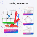 Miniatyrbillede 4 af 4: 3x3 Magnetisk Speed Cube Stickerless Magic Cube Stickerless Cube Frosted Surface