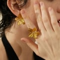 Miniatyrbillede 4 af 5: Simple Flower Open Ring Romantiske Finger Bands Ring Mode Justerbare Ringe