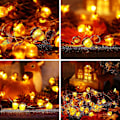Miniatyrbild 3 av 5: Fall Acorn Light String Thanksgiving 3d Acorn Light String 3m 30 Led vattentäta lampor Batteridrivna, Thanksgiving Höst jul