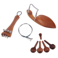 Miniatyrbillede 2 af 5: 4/4 violindele Tilbehør Hagestøtte Halestykke Fintuner Tuning Peg Tailgut Endpin Strings Kit