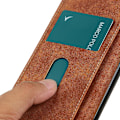 Miniatyrbild 5 av 5: För ZTE Blade A32 Retro Texture Phone case PU Läder Plånboksställ Anti-dropp cover Brown