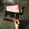 Miniatyrbillede 7 af 9: 4 stk 20x14 cm Magic Scratch Art Malepapir med tegnestok Børnelegetøj Multicolor