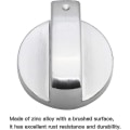 Miniatyrbilde 4 av 5: 6 stk Universal kontrollknapp i metall Gasskomfyr 6mm Universal kontrollknapp Komfyrknapp For gasskomfyr