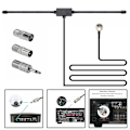 Miniatyrbillede 3 af 5: DAB FM-radioantenne FM-dipolantenne lydplug-stik til stereomodtager