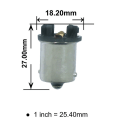 Miniatyrbillede 4 af 4: 2stk T10 W5w 168 194 til 1156 Ba15s LED-lyslampe Pære Base Converter Adapter Transformer Socket
