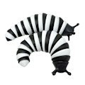 Miniatyrbild 2 av 2: Sensoriska Slug Fidget Toys för barn Sensoriska Leksaker för autister Black  white