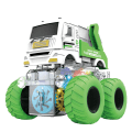 Miniatyrbild 2 av 4: Friktionsdrivna leksaksbilar Push And Go Fordon Teknisk bil Militär bil Brandbil Monster Lastbil Leksaker Pojkar Present（Inbyggt batteri） C One Size
