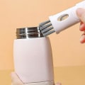 Pikkukuva 3 / 5: 4 kpl Mini Cupin cover puhdistusharja 3 in 1 porkkanan muotoinen pullonpuhdistusharja Monikäyttöinen vesipullonpuhdistusaine Kannettava puhdistusapuaine ikkunaan Sl
