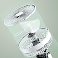 Miniatyrbillede 3 af 5: Charmerende elegant moderne kvinde håndlavet bambus silke 8,27 tommer (21 cm) sammenfoldelig lommepung Håndventilator, C