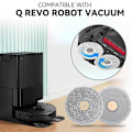 Miniatyrbillede 3 af 5: Mikrofiber Vakuum Mopp Klud Puder til Q & Qrevo MaxV Robot Støvsuger - Genanvendelige og Vaskbare Reservedele As Shown