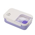 Miniatyrbillede 1 af 6: Dobbeltlags Bento Madkasse | Stor Kapacitet Bærbar Rektangulær Beholder med Isoleret Opbevaring | Lækagesikker & Let at Rengøre purple