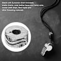 Pikkukuva 5 / 6: 10 kpl:n lukitushelmillä varustetut antiikkihopeiset rannekorut, liukumattomat paikannusleikkeet, helmillä varustetut helmet, DIY-käsintehdyt korutarvikkeet type 2