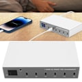 Miniatyrbilde 1 av 10: 140W USB C-lader Strømadapter 6 Port PD Lader Mobiltelefon Digital Smart Hurtigladestasjon for iPhone for Android-telefon 100‑240V EU-plugg