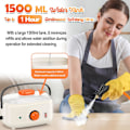 Miniatyrbilde 6 av 6: 2500W håndholdt damprenser, 1500 ml høytrykksdamper for rengjøring, multifunksjonell bærbar damprenser for hjemmebruk, damprenser for bilpleie U Cream-1500ML Water Tank