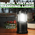 Miniatyrbild 5 av 5: LED - 4 Hopfällbar Campinglykta - Batteridriven Super Stark LED för Strömavbrott, Nödsituationer & Utomhusbruk Black