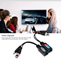Pikkukuva 3 / 5: 8MP CVI/AHD/TVI/CVBS Video Power Balun Transceiver Twisted Pair Transmitter 12‑48V